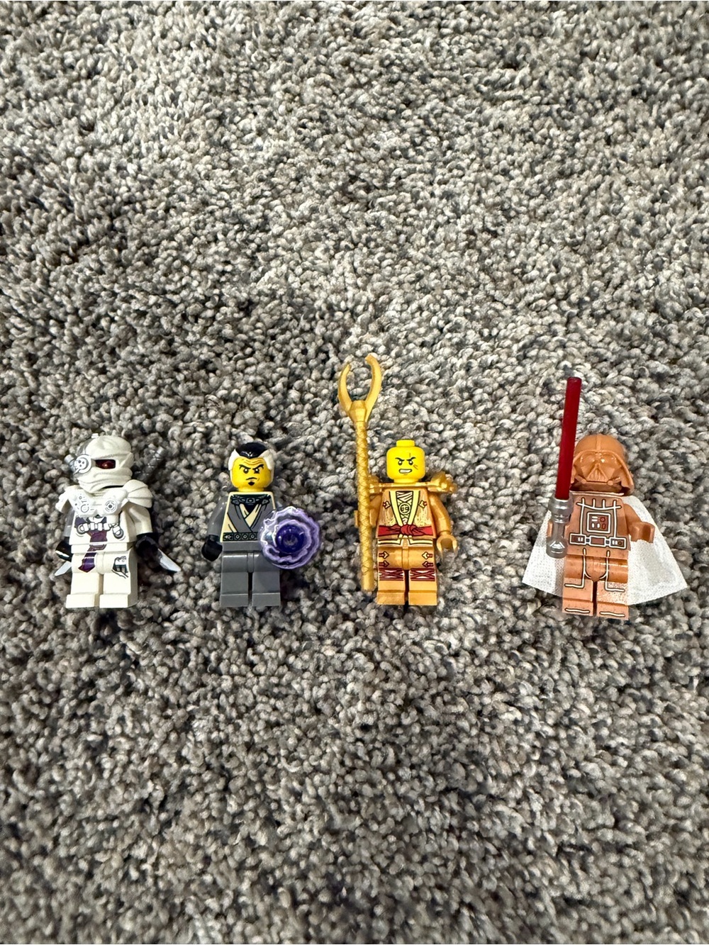 Lego Mixed Minifigure Set - White, Gray, Gold, Orange